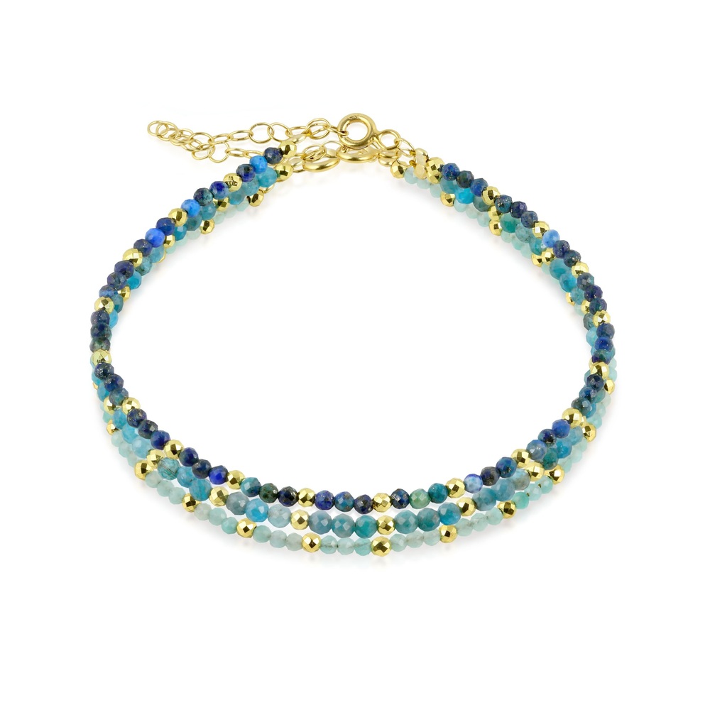 Armband mit farbigen Edelsteinen